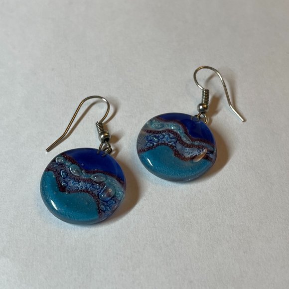 Resin Cast Necklace and Earring Set - Picture 4 of 4